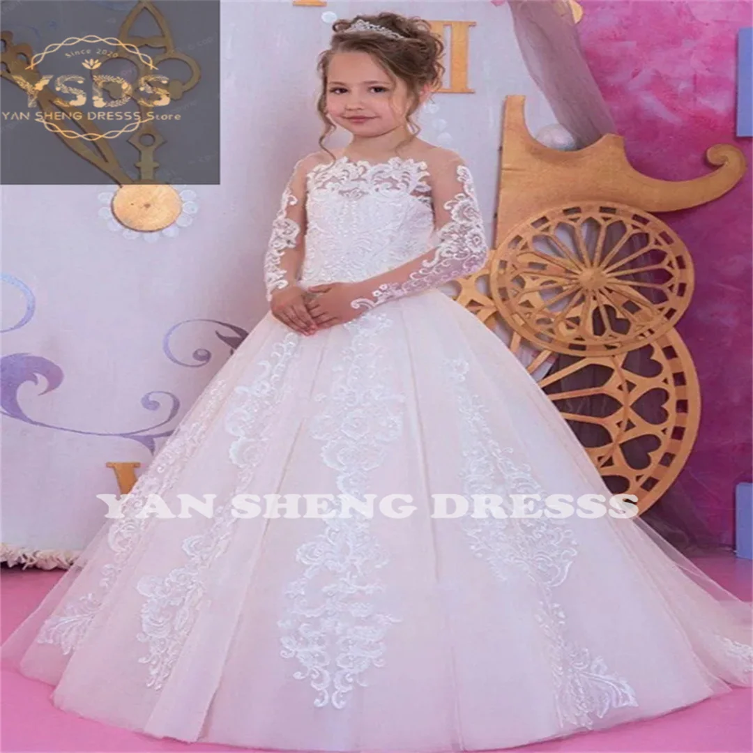 Flower Girls Dress Pageant Party Wedding Gown Prom Princess Formal Occassion Kids For Girls Wedding Party Frock