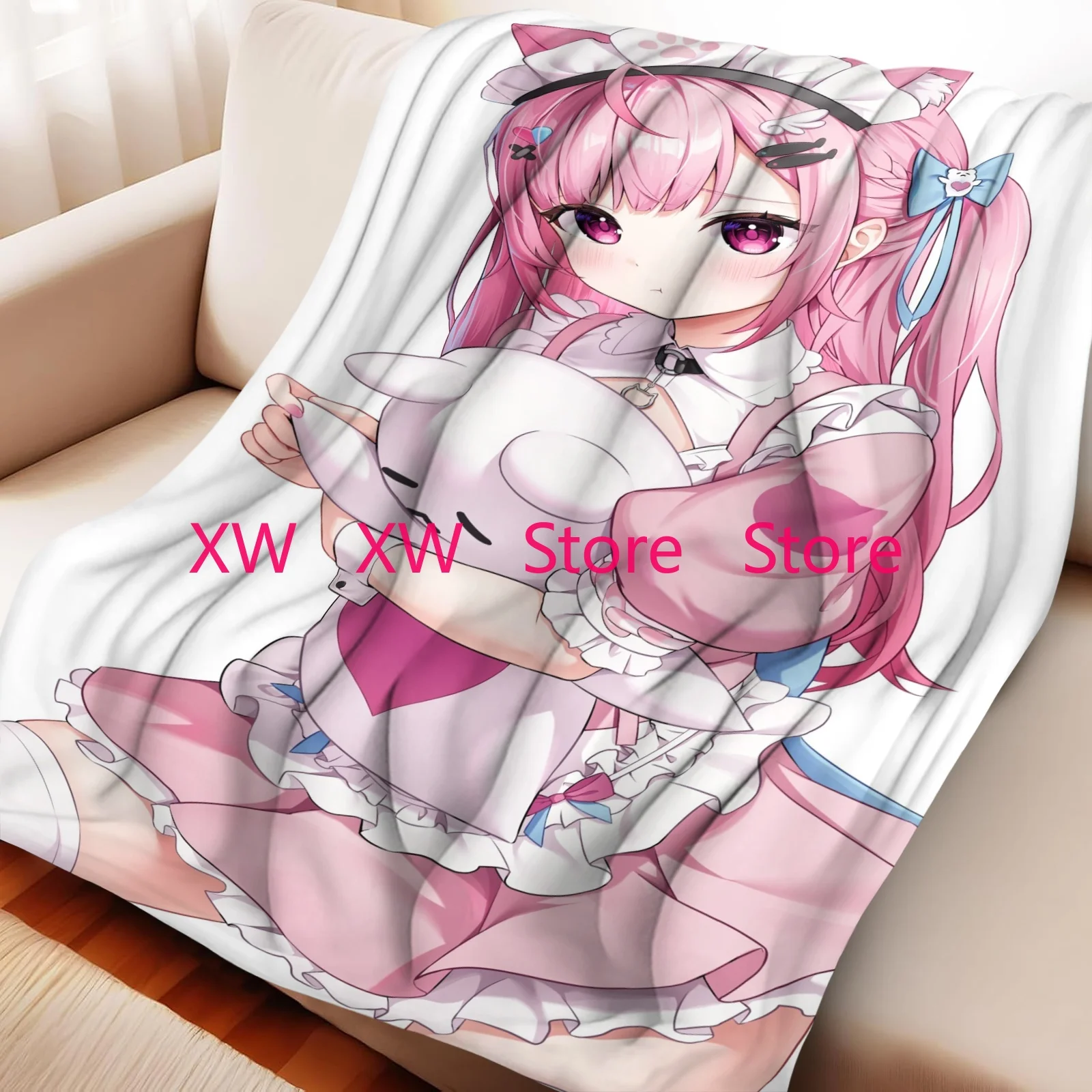 

Anime Game Blanket Sofa Winter Virtual Youtube Warm Bed Flannel Custom Nap Home Fluffy Soft Blanket King Size Microfiber Bedding