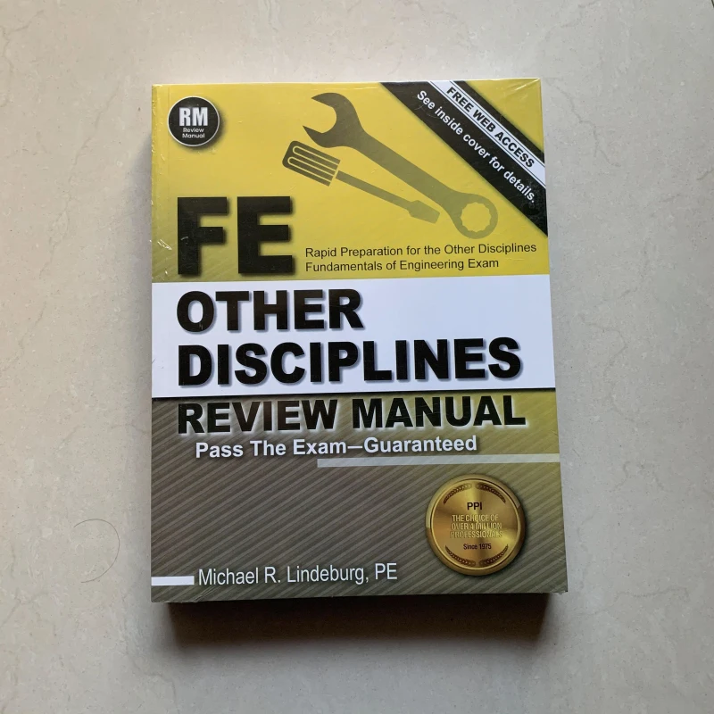 FE Other Disciplines Review Manual By Michael Lindeburg Pass the Exam Guide Book