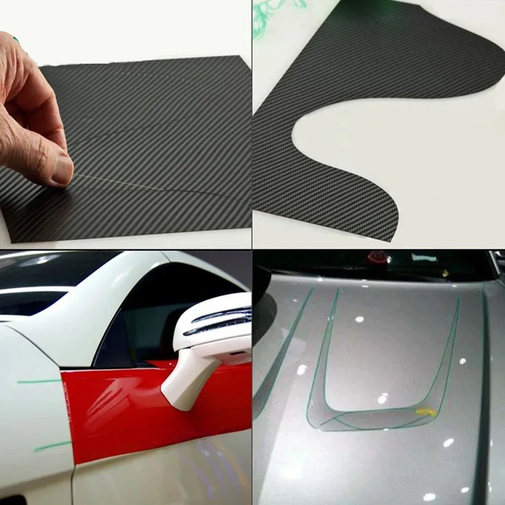 2Roll 10M Car Vinyl Wrap Stickers Decal Knifeless Tape Design Line for Wrapping Film Cutting Tools Aotu Film Accessories