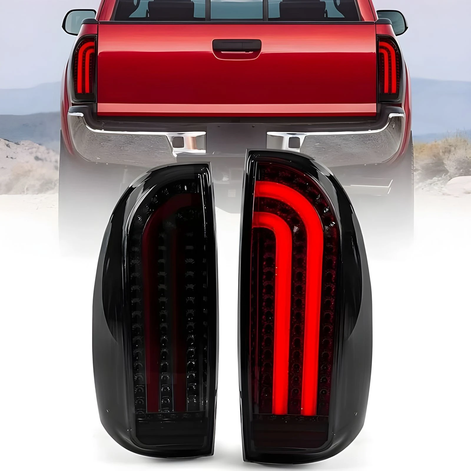 

Tail light Assembly For 2005 2006-2007-2008-2015 Toyota TACOMA Dynamic turn signal, brake light, reversing light, parking light