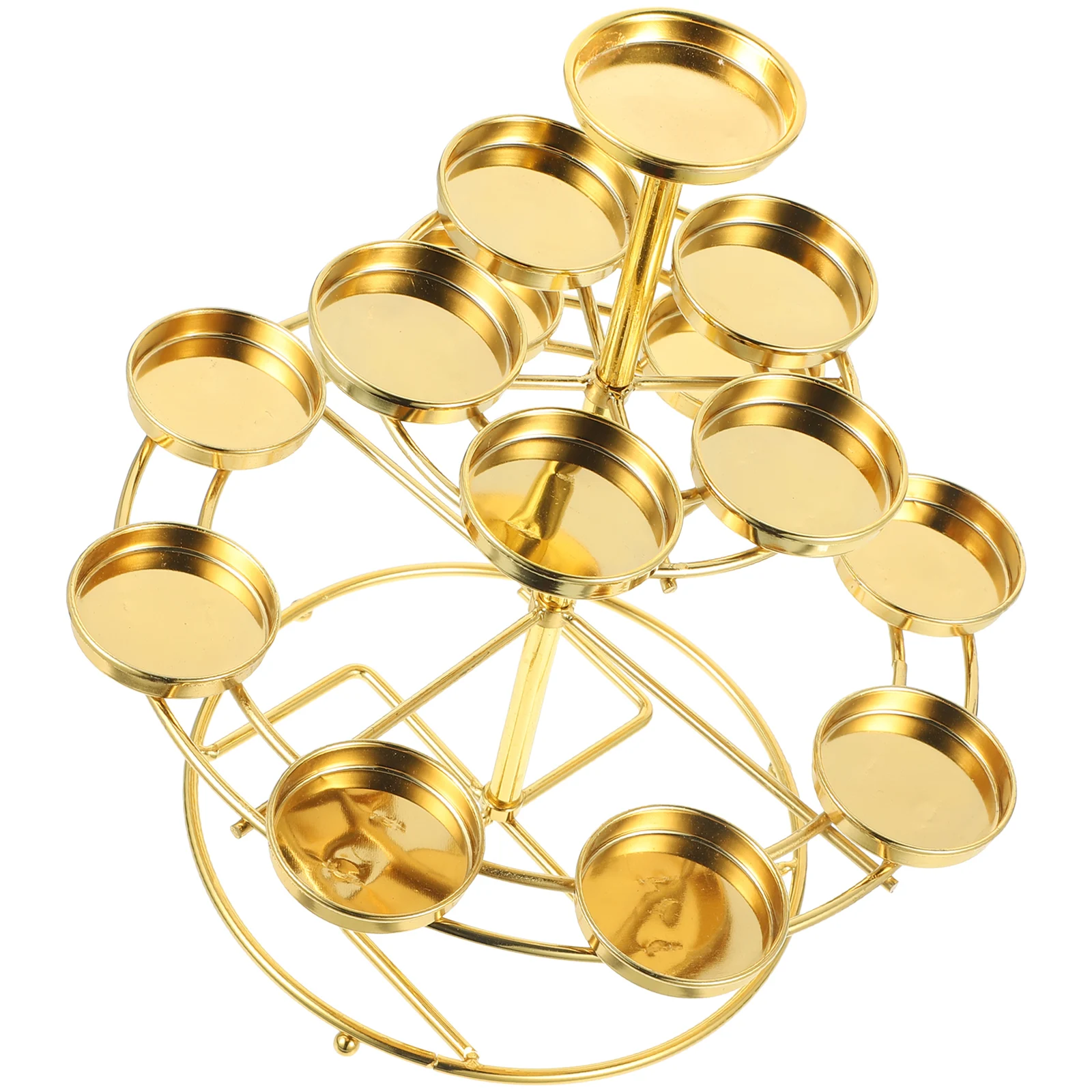 

14 Lotus Shaped Candleholder Metal Butter Lamp Stand Decorative Candlestick HOLDER For Temple Home Party