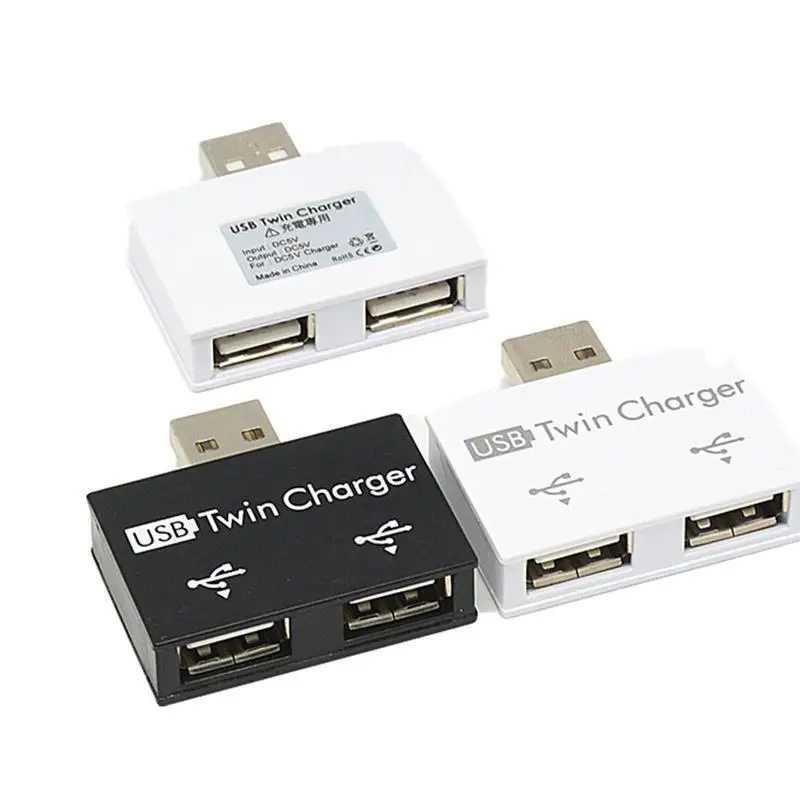 USB 2,0 Splitter 1 Stecker auf 2 Port Buchse USB Hub Adapter Konverter für Telefon Laptop PC Peripherie geräte Computer Lade zubehör