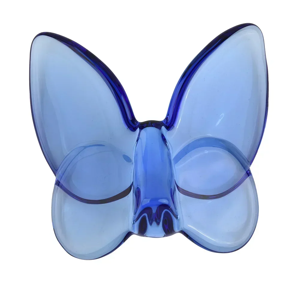 Decor Butterfly Ornament Accessories Anti-Aging Anti-Extrusion Bright Color Glass Home Lucky Flower Ornaments Party