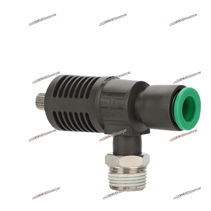

Pneumatic quick discharge valve throttle valve