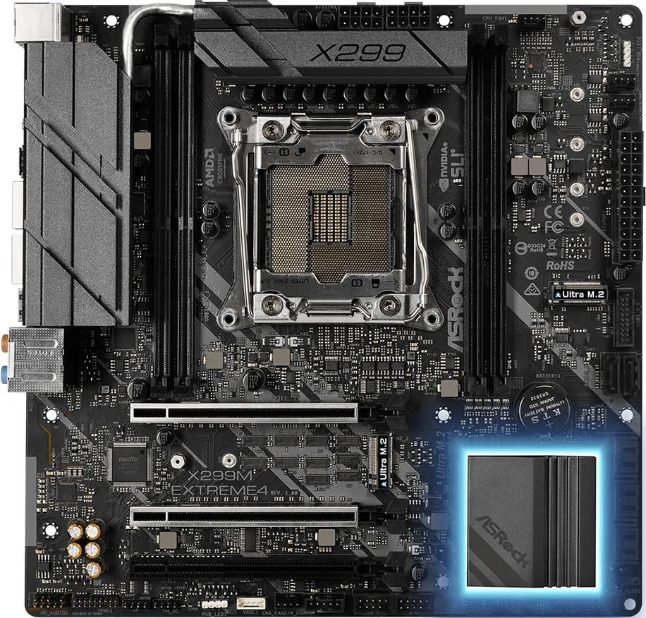 For ASROCK X299M Extreme4 Motherboard LGA2066 DDR4 M-ATX Mainboard
