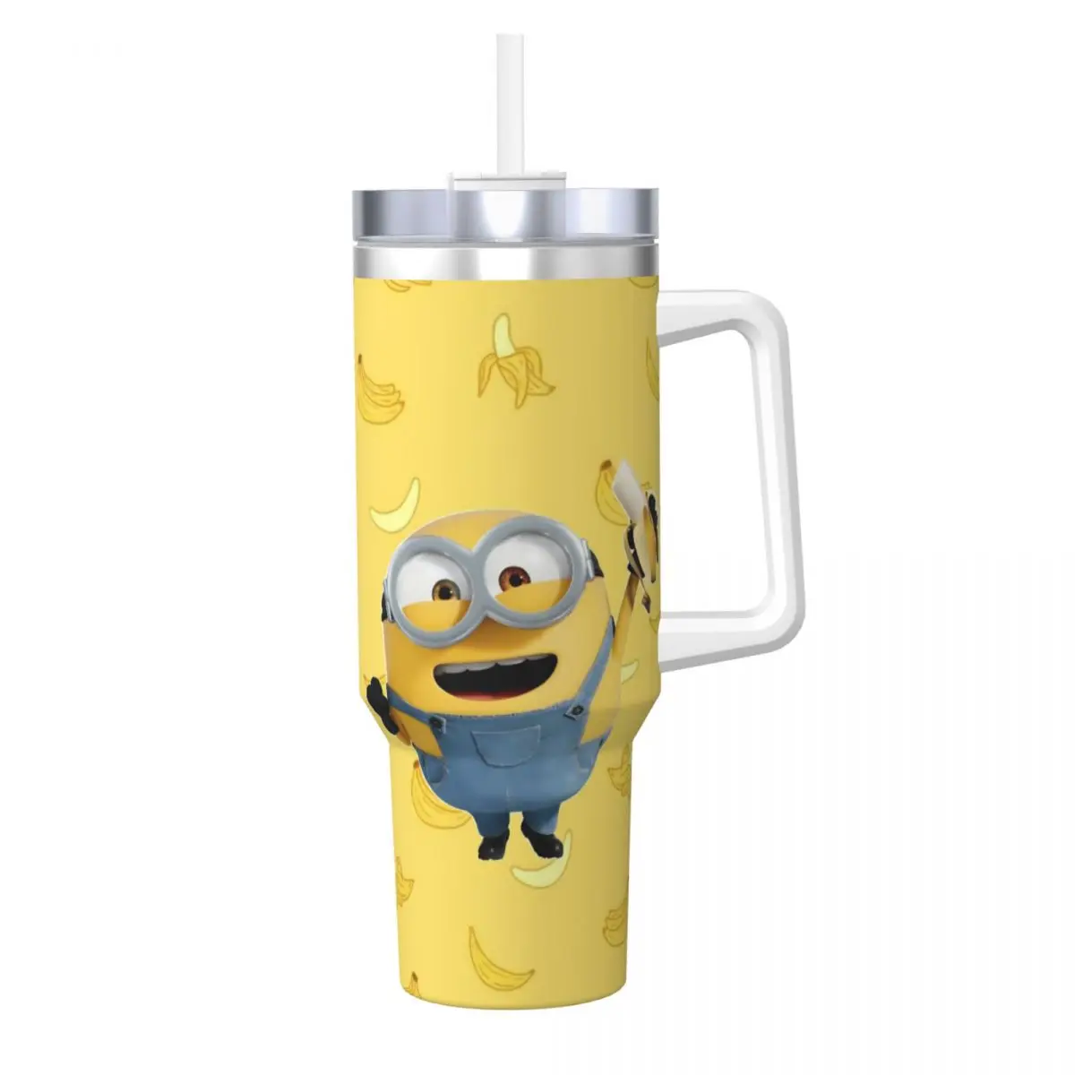 

Minions Meme Stainless Steel Tumbler Travel Thermal Cups With Straws and Lid Large Capacity Mugs Cup Cold and Hot Water Bottle