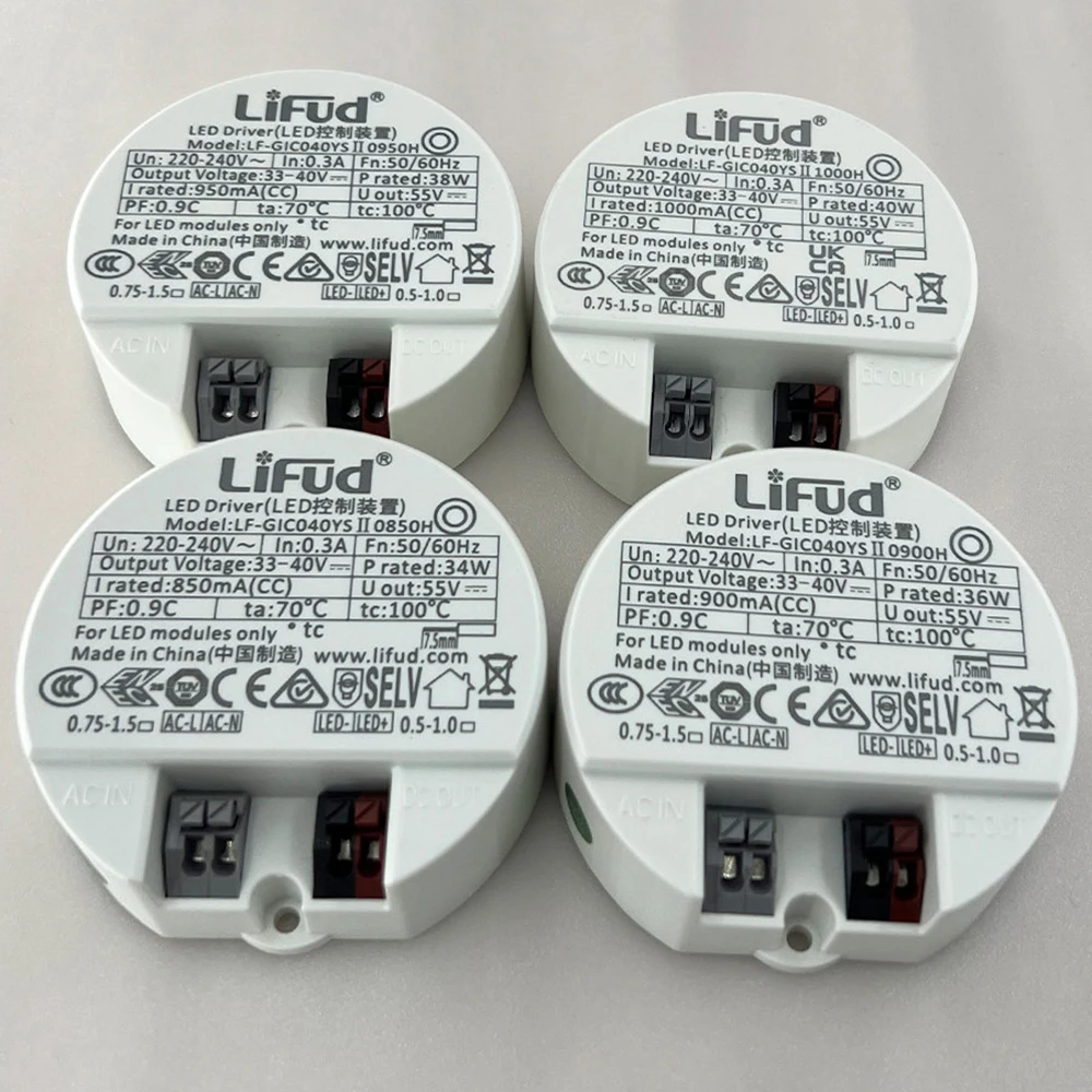 

Светодиодный драйвер Lifud 27-40 В 33-40 В 36 В 250 мА 300 мА 350 мА 450 мА 500 мА 750 мА 1000 мА Трансформатор светодиодного источника питания CE CB Сертификация
