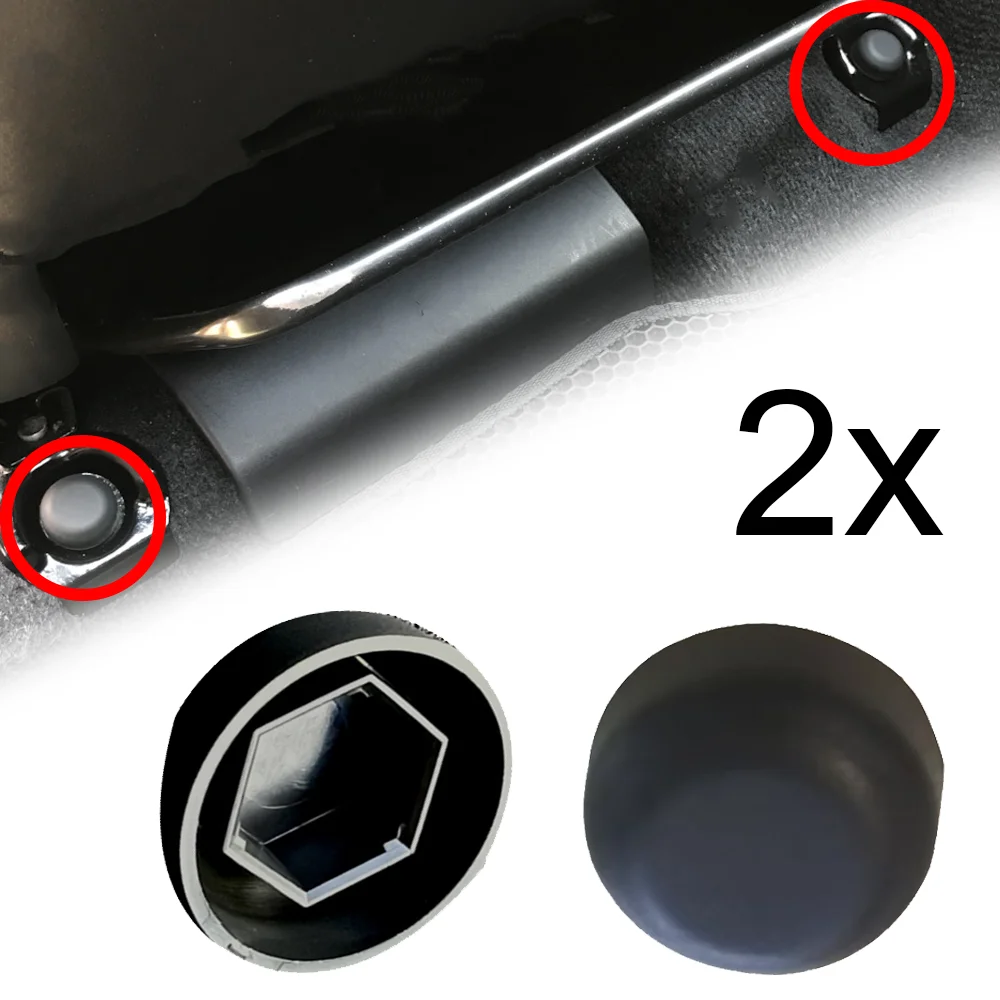2X Car Front Seat Fixing Track Bolt Plug Cover Caps For Toyota Rav4 III XA30 2005 2006 2007 2008 2009 2010 -2012 accessories