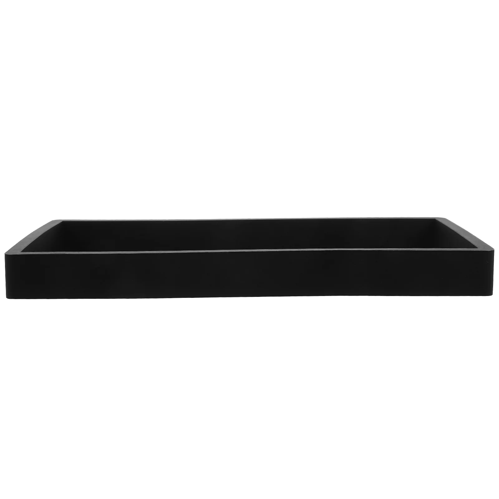 

Silicone Vanity Tray Bathroom Decorative Organizer Shampoo Lotion Keys Toiletries Soap Storage Counter Tub Toilet Tank