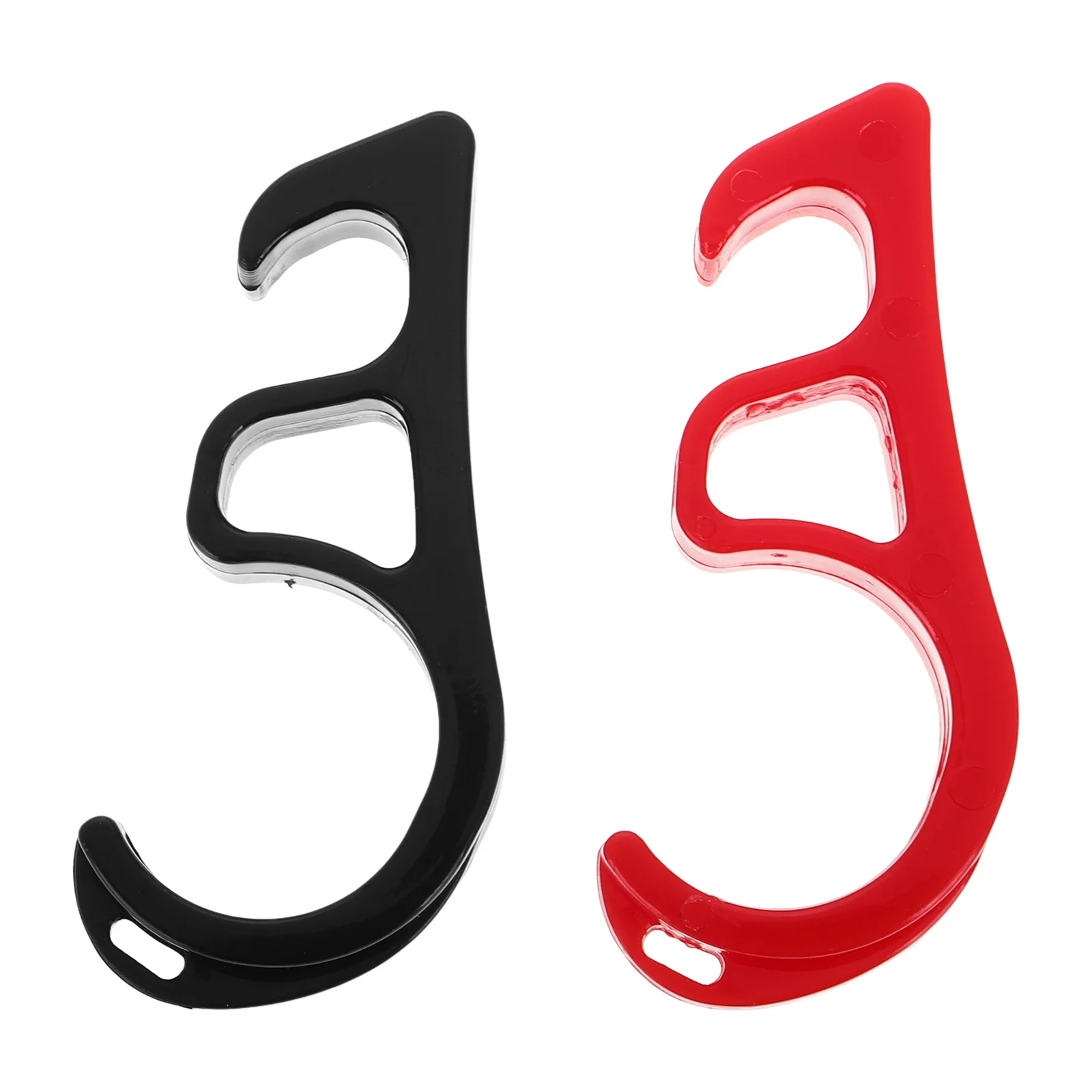 

2Pcs Motorcycle Handlebar Parking Brake Hooks ABS Mount Clamps for Secure Bike Lock Universal Anti-Theft Handlebar Mount