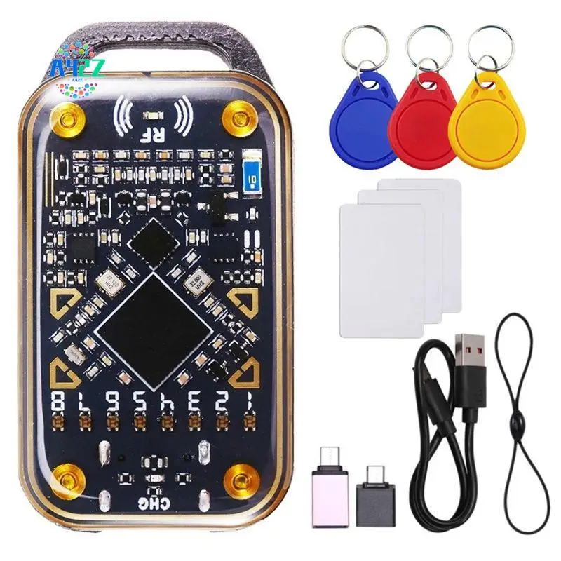 A42Z-RFID Smart Chip Reader Chameleon Ultra Smart Card Emulator NFC Duplicator ID IC Card Decode+3XCUID Keychain/Card