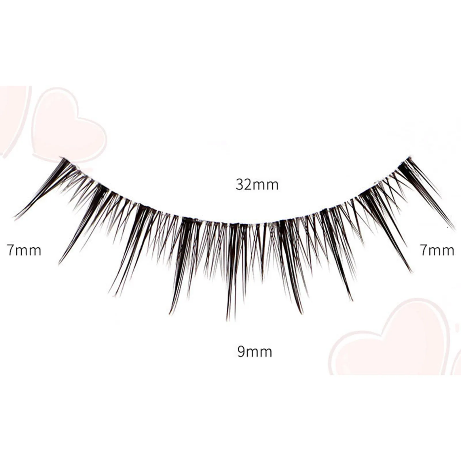 Lashes Wispy Eyelashes 6-12mm Fairy Look Soft Curly Fake Lashes Multipack DIY Beauty Salon Women Girls Use