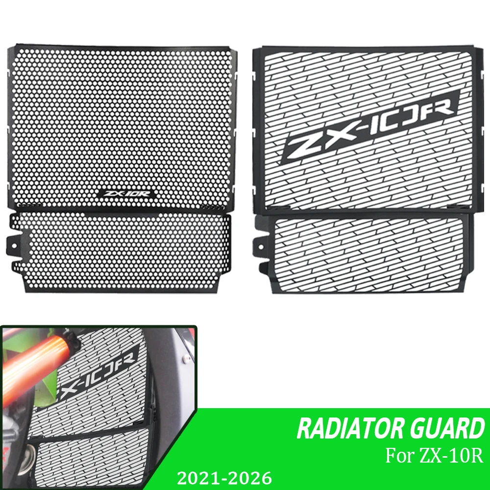 Motorcycle Radiator Grille Cover Guard Protection Protector Grill For Kawasaki Ninja ZX10R ZX10RR ZX-10R ZX-10RR ZX10 2021-2026