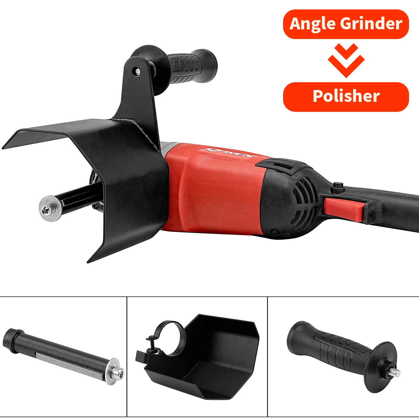 

SIFANG Angle Grinder Attachment Burnishing Polishing Machine Metal Steel Wood Sander Parts Accessories