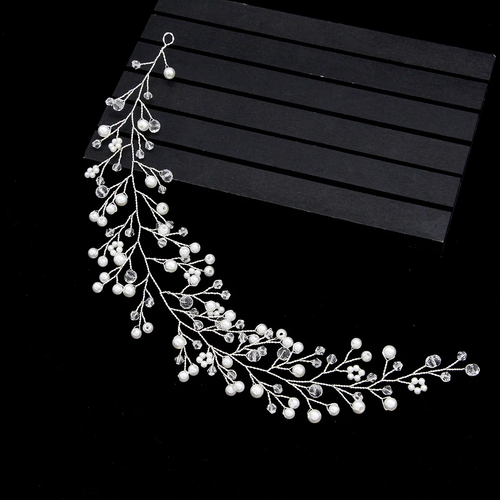 

Pearl Headband Bridal Hair Accessories Women Headdress for Wedding Bride Beautiful Headwear