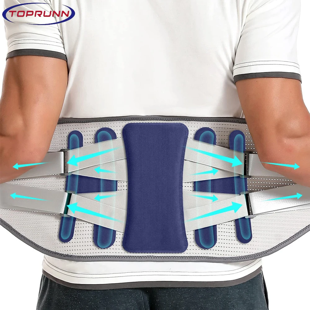 

Back Brace Support Belt-Lumbar Support Brace for Back Pain,Adjustable Support Straps-Lower Back Brace for Men Women