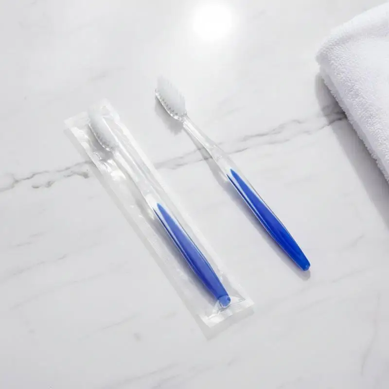 Disposable Travel Toothbrushes 30 Individually Packaged Soft Bristle Portable Hygiene Toiletries for Travel Hotel Camping