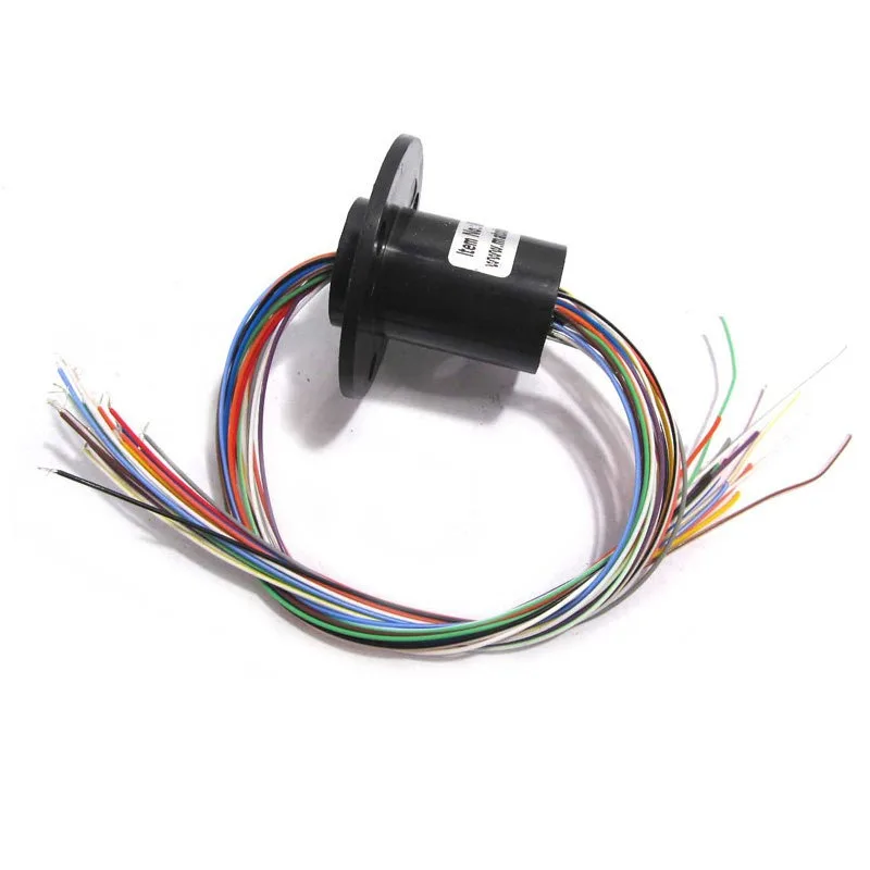 For Metal Miniature Electric Slip Ring Conductive Ring 12-wire 18-way 360-degree Rotating Slip Ring