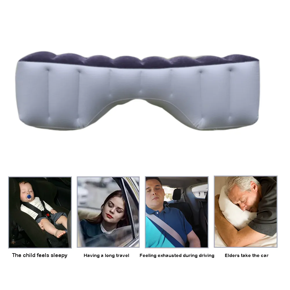 Car Inflatable Mattress Universal Rear Seat Kids Foot Gap Cushion Inflatable Bed Car Air Cushion Mat Travel Camping Accessoies