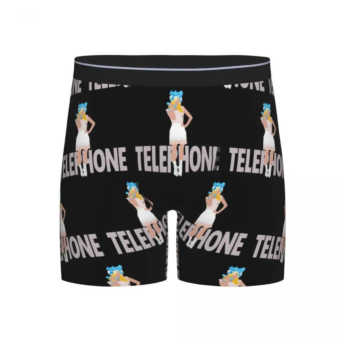 

Long Boxer Underpants Shorts Lady Gaga Telephone Panties Male Breathable Underwear for Homme Man Boyfriend Gifts