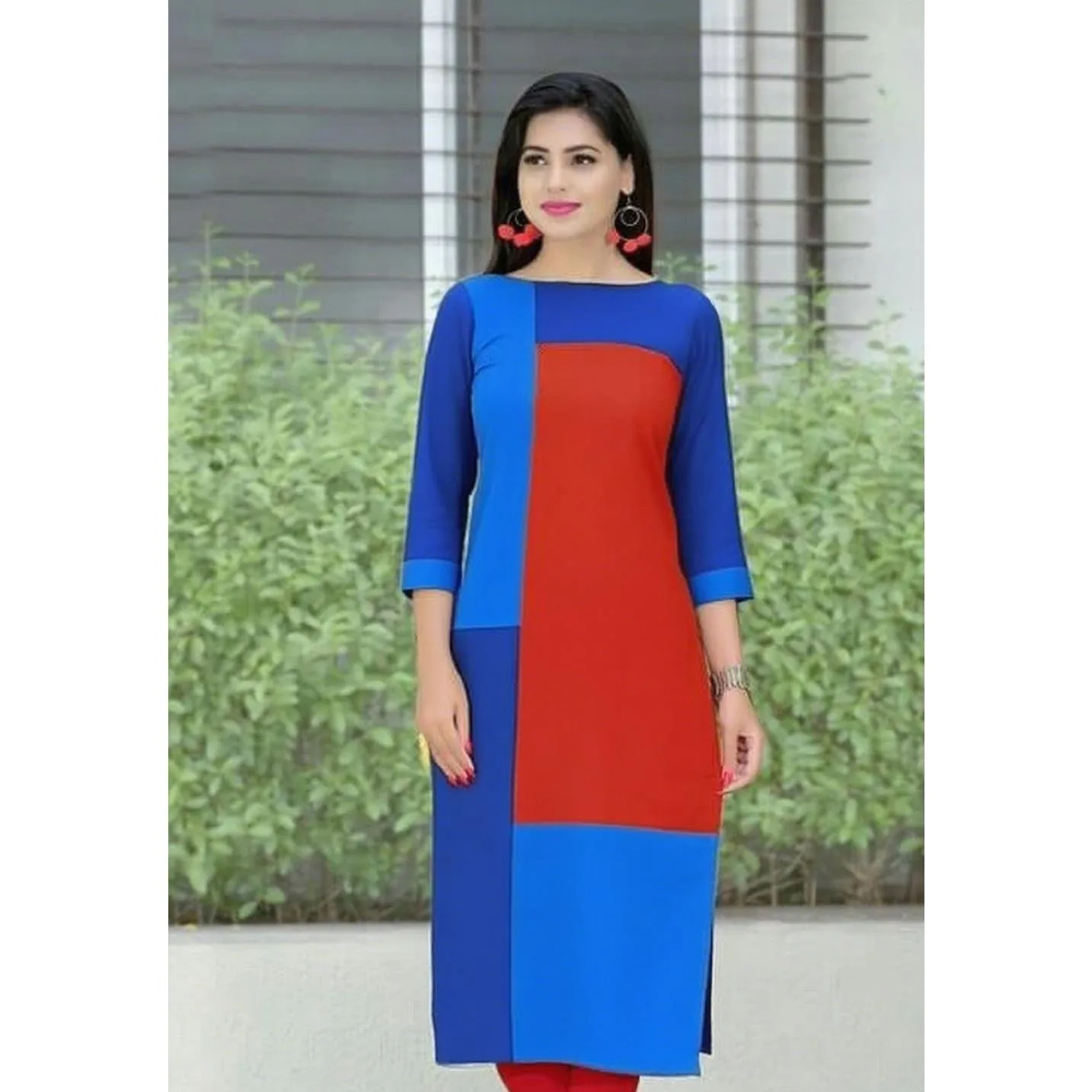 Muzułmańska Kurtta Damska Moda Wygodna Sukienka Prosta Krój Casual Etniczny Paw Muzułmańska Kurtta Turecka Abaja