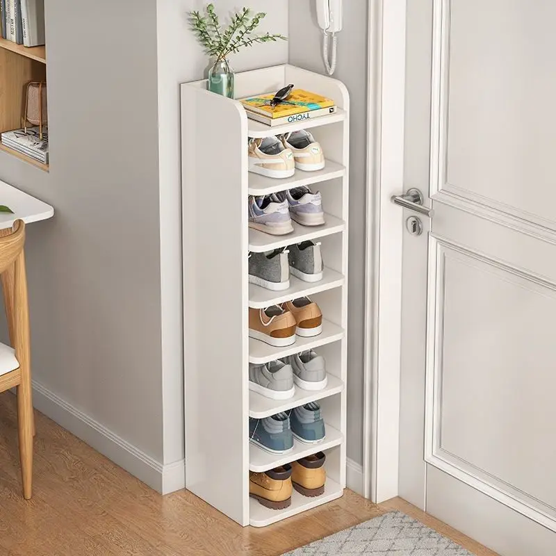 

Large Wooden Size Shoe Rack with Door Organizer Shoe Wardrobe Bedroom Space Saving Living Room Cabinets