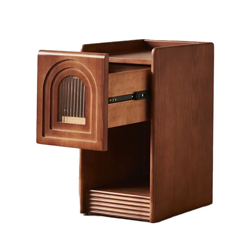 Modern Solid Wood Lockers New Design Bedroom Furniture Bedside Tables