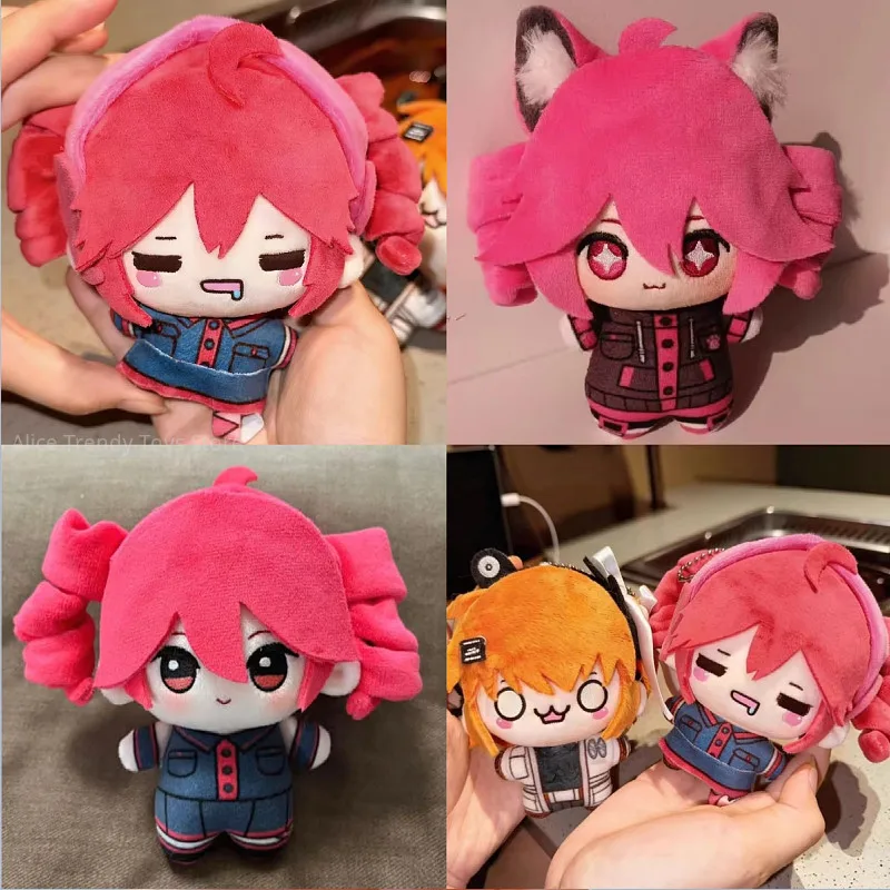 10cm Q Style Kasane Teto Adachi Rei Attribute Cotton Doll, Cute Stuffed Plush Doll Keyring, Anime Character Hanging Ornament