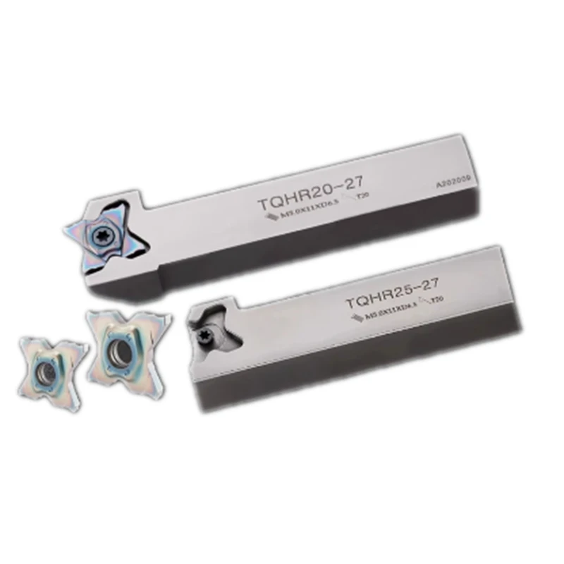 

TQHR TQHR16-24 TQHR20-24 TQHR25-24 Grooving Metal Parting Cutter holder CNC Lathe Machining Cutting Tool hold For TQJ27 inserts