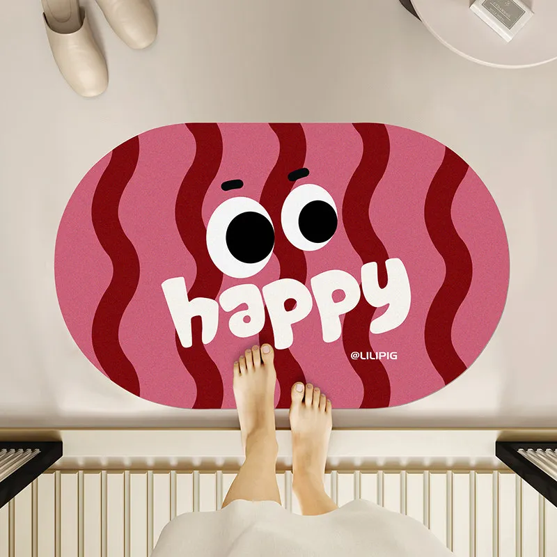 Bathroom absorbent diatom mud toilet  doormat toilet toilet floor mat toilet carpet