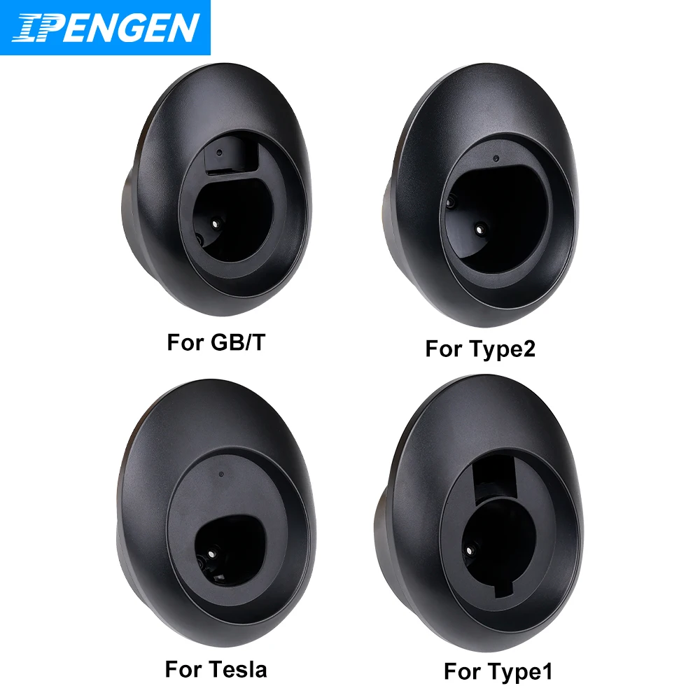 IPENGEN EV Charger Plug Holder Stand voor TESLA Type 1 Type2 GB-T Standaard Elektrische Voertuig Autolader Muurbeugel Socket