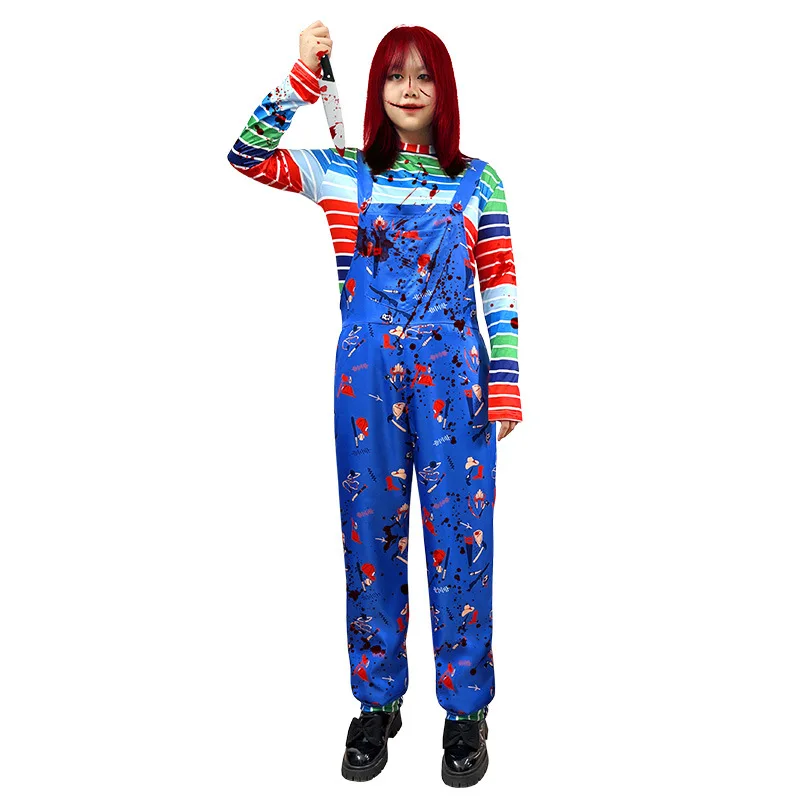 Loween Chuy – Costume de Clown effrayant, tenue de spectacle sur scène, poupée de ruche, Costume de renaissance, faion ethnique pour femmes