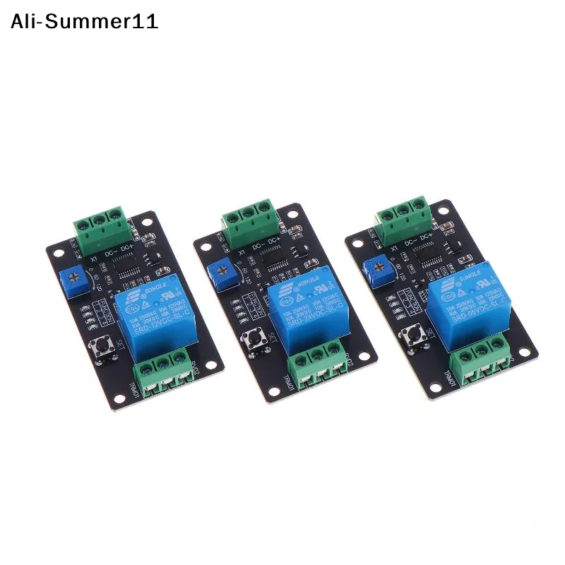 【S7】1Pc 555 Timer Delay On Off Relay Delay Timer Relay Self Locking Delay On Off Time Switch DC5/12/24V Timer Delay Relay