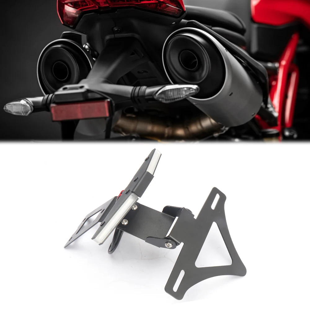 

Motorcycle Accessories Rear Short Tail License Plate Holder Tidy Tailstock For Ducati Hypermotard 950 2018-2023