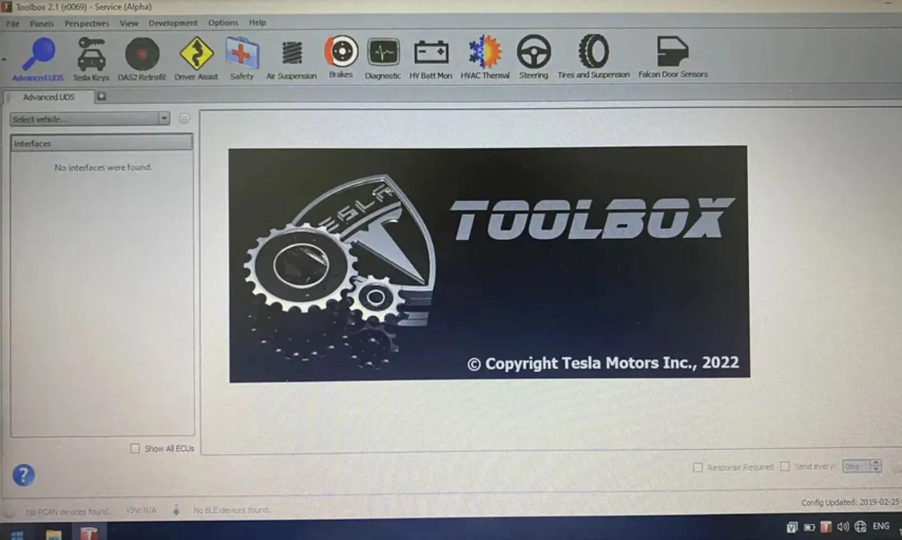 Tesla  Toolbox 2.1 Model X and S detection diagnostic software Proxy offline 2012-2018 firmware before 2022.8 Fakra cable needed