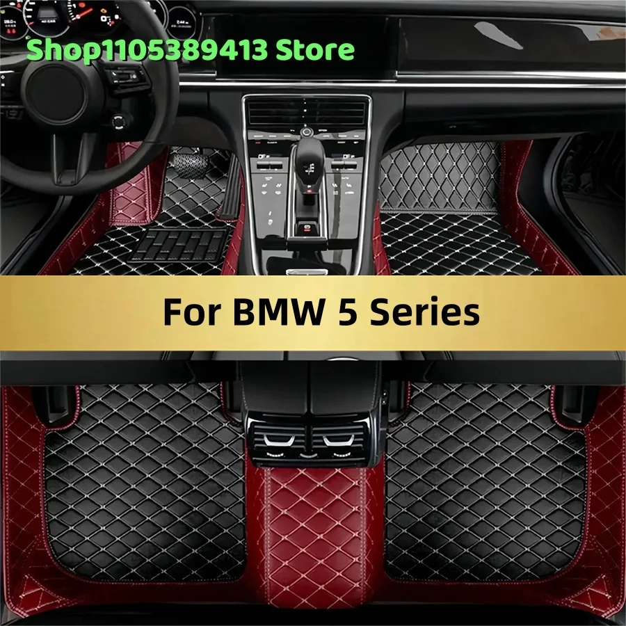 

Artificial Leather Custom Car Floor Mats For BMW 5 Series 2026 2025 2024 2023 2022 2021 Car Mat Accessories Mats Carpets Auto