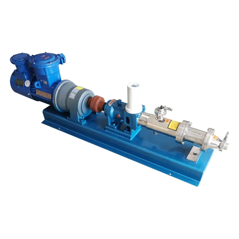 Electric  Sanitary Twin Screw Pump High Viscosity Liquids Progressive Cavity Pump Reverse Flow High Pressure Customizable Food