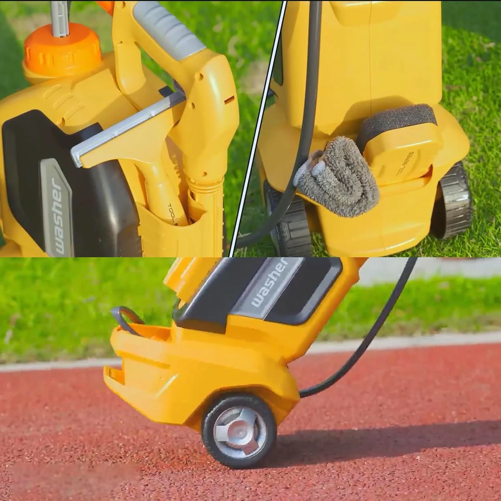 

Kids Power Washer Toy Car Washing Kit Powerful Manual Pressure Washer Cleaning Toy Set for Christmas Birthday Children's Day