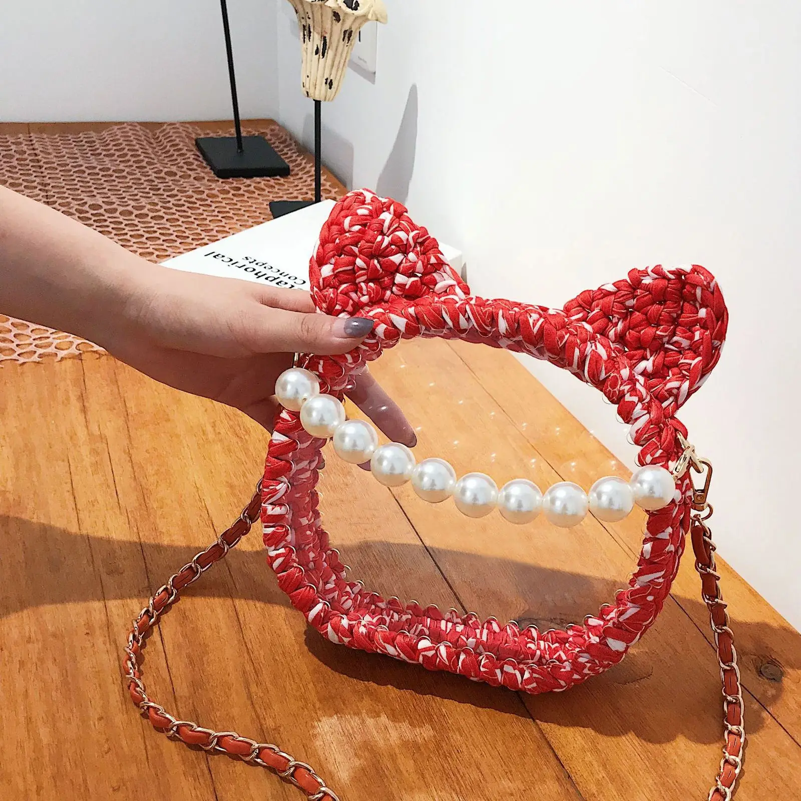 8Pcs Transparent Acrylic Boards DIY Bag Material Unique Round Shape Smooth Edges for Handwoven Crochet Knitting Messenger Bag