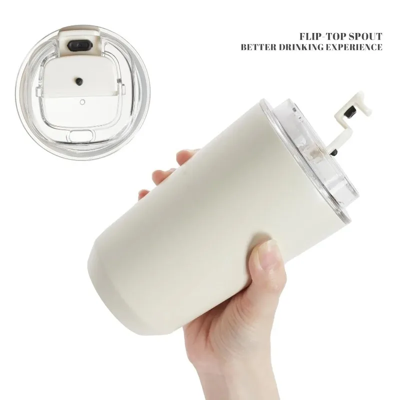 Vacuum Insulated 240ml Car Travel Coffee Cup Double-layer Wall Thermos Bottle Suitable for Maintaining Temperature
