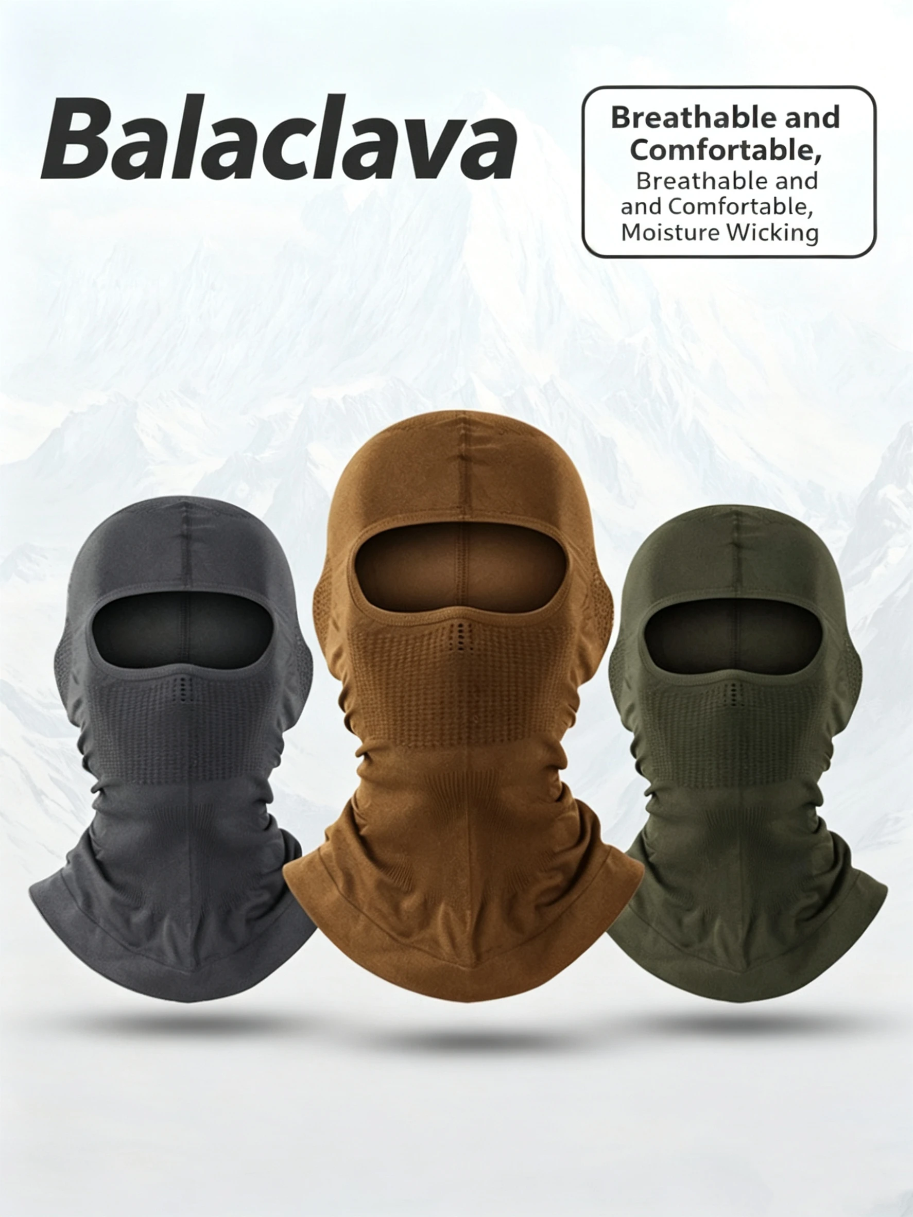 New Full Face Scarf Ski Cycling Full Face Cover Camouflage Balaclava Neck Head Tactical Air Soft Cap Helmet Liner Four Seasons