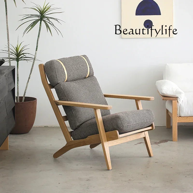 A44 Nordic simple removable and washable sofa cream style bedroom sofa minimalist light luxury leisure chair