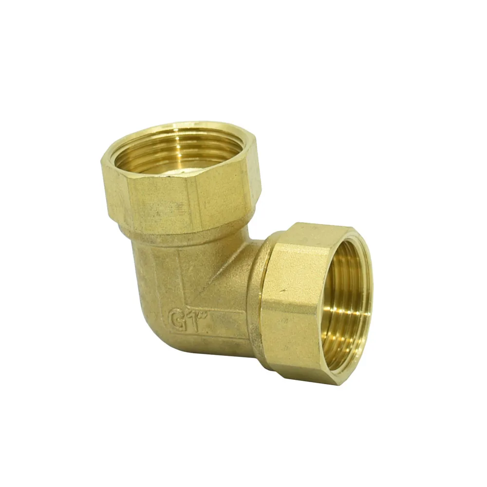 Brass G3/4 G1 Male Female Thread Connector Elbow Valve Copper Repair Fittings 90 degrees Copper Metal Thread Water Pipe Coupler