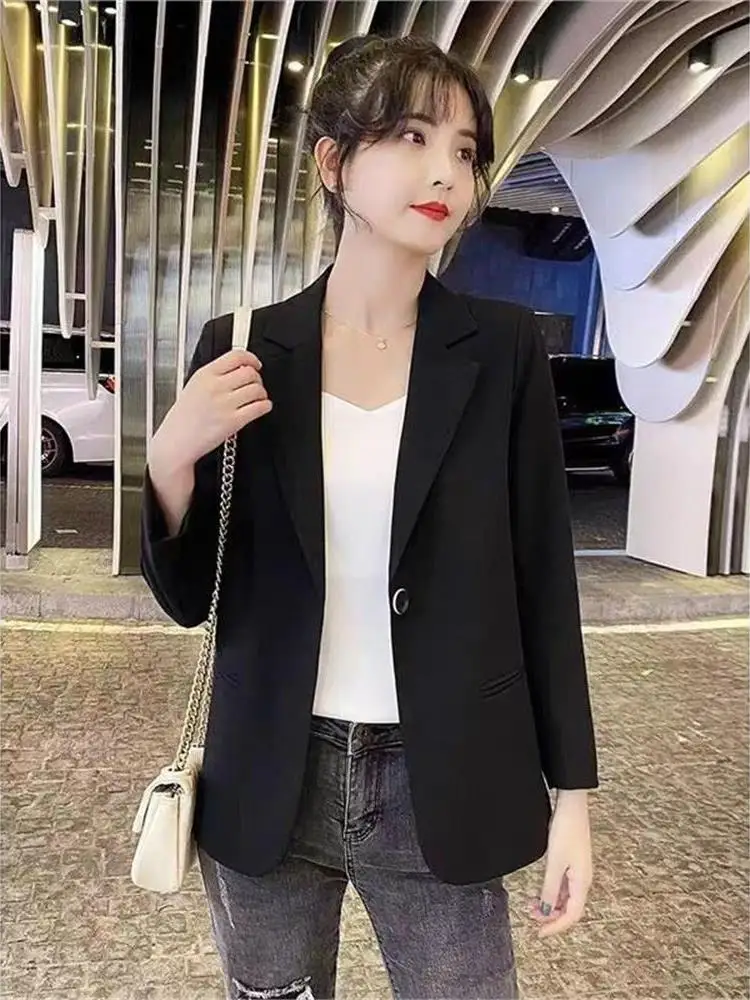 Cact Abito da donna Bla Jaet Casual Versatile Or Sle Coreano Faion Primavera Autunno Nuovo arrivo Design Cleanfit