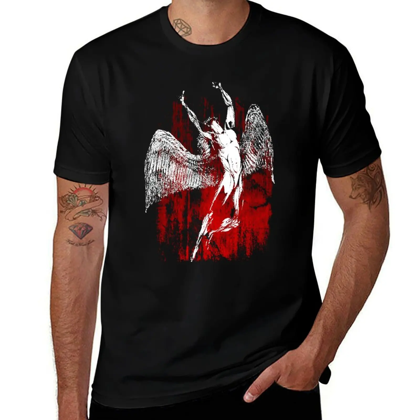 1 bestie Red texture icarus zeppelin tour best 1 trending T-Shirt Soft Lightweight Cotton T-Shirt