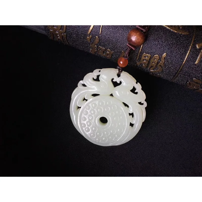 Hetian Jade Pendant Symbolizing A Hundred Years Of Harmonious Union, Suitable Both Men And Women