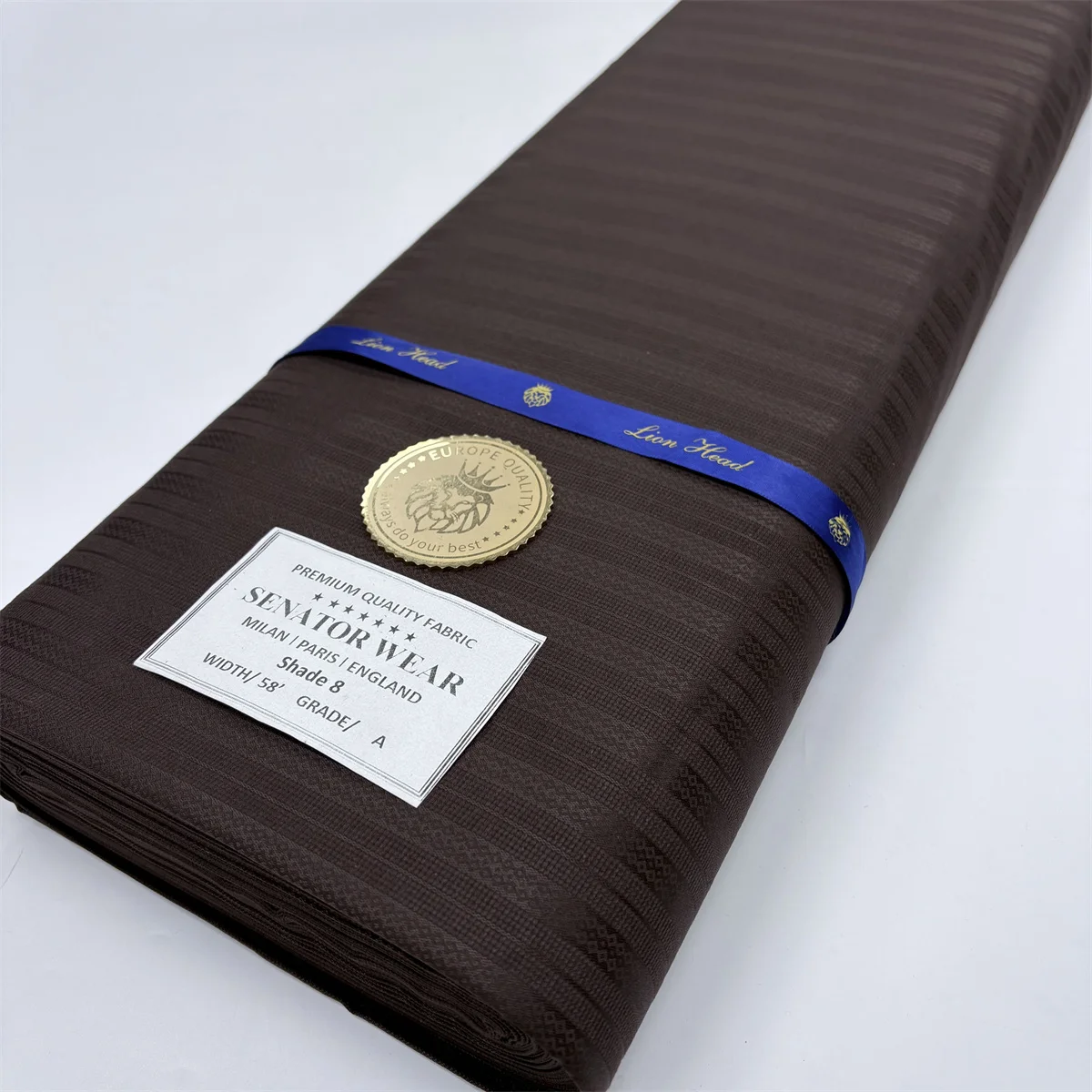 African High Quality Atiku Fabric 5 Yards African Senator Wear Men Suit Material Nigerian Cashmere Wool TR Cloth 100% Cotton