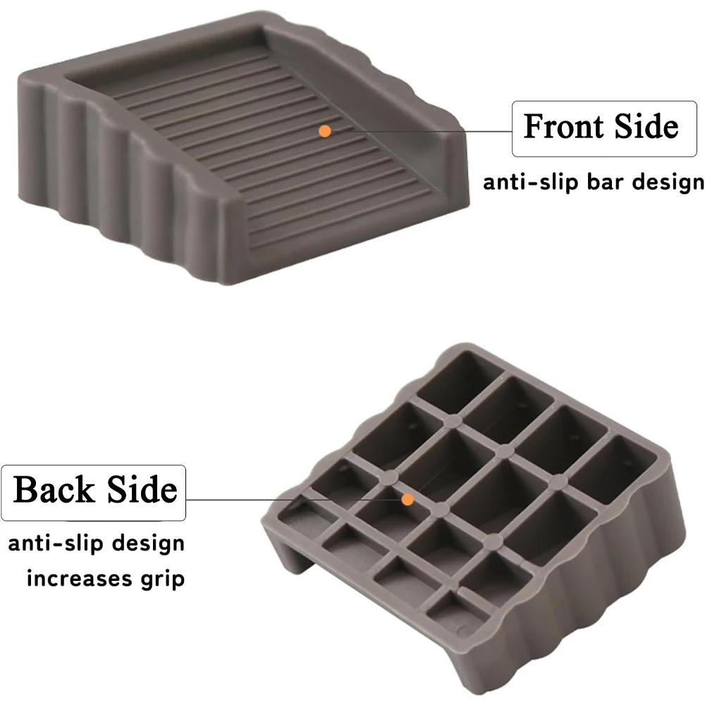 2PCS Safety Silicone Door Stop Block Wedge Door Stop Reusable Shock Absorbing Block Home Office Door Handle Block Door Rear Fixe