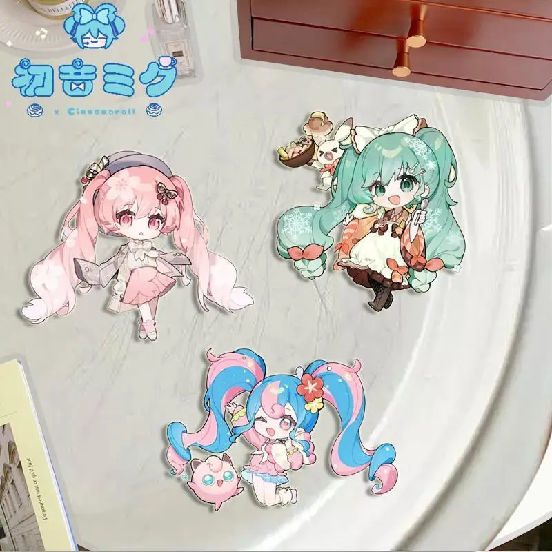 

New Hatsune Miku Brooch Anime Character Design Creative High-value Ins Acrylic Pendant Student Badge Fashion Jewelry Gift